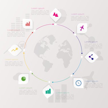 Soyut dijital Infographic
