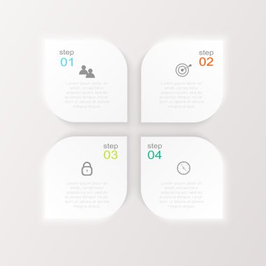 Bilgi grafik iş sunumu için