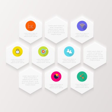 Soyut dijital Infographic