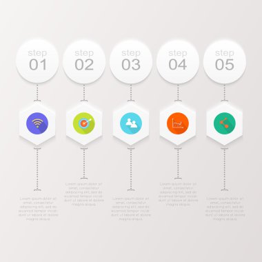 Soyut dijital Infographic