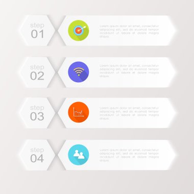 Soyut dijital Infographic