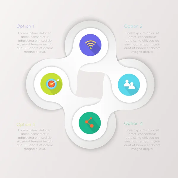 Färgglada information grafik för ditt företag — Stock vektor