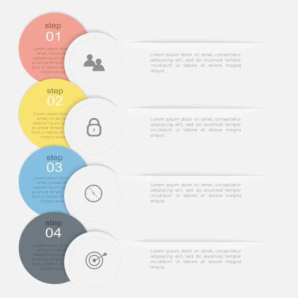 Coloridos gráficos de información — Archivo Imágenes Vectoriales