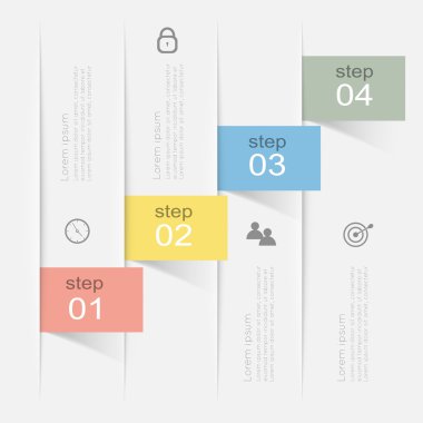 Bilgi grafik iş sunumları için