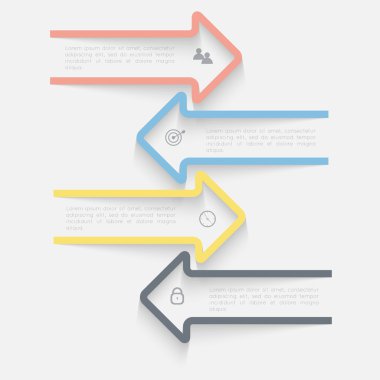 Bilgi grafik iş sunumları için