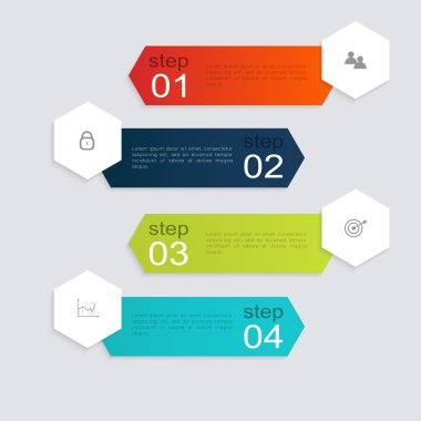 Bilgi grafik iş sunumları için