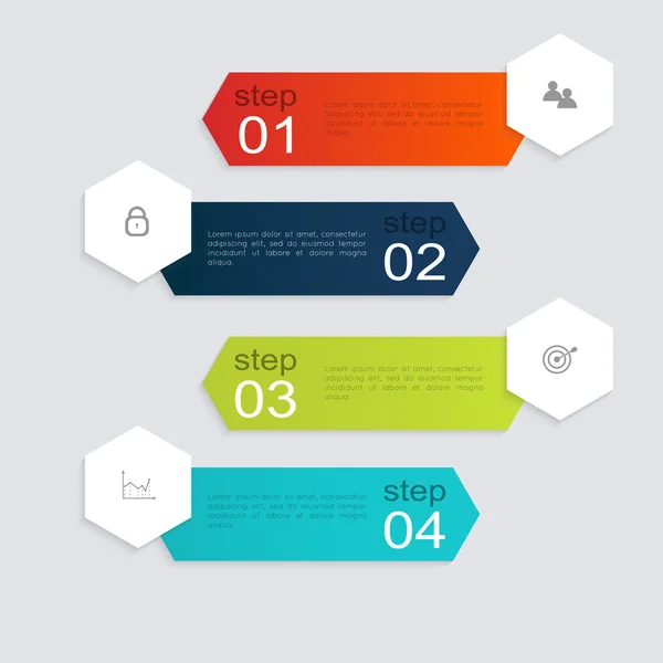 Info grafiche per presentazioni aziendali — Vettoriale Stock