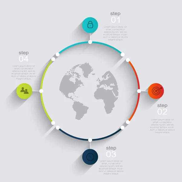 Kleurrijke info graphics — Stockvector