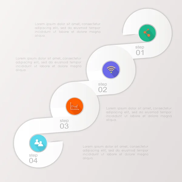 Elementos de infografía empresarial — Archivo Imágenes Vectoriales