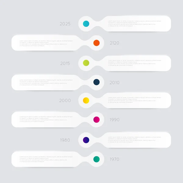 Graphiques d'info colorés, couleurs tendance — Image vectorielle