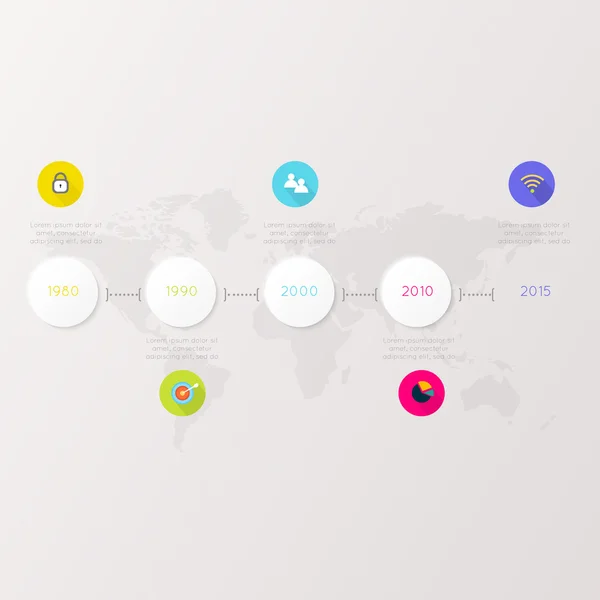 Elementos de infografía en el estilo empresarial moderno — Archivo Imágenes Vectoriales