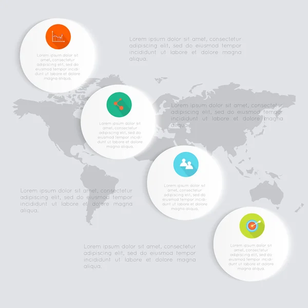 Στοιχεία infographics στο σύγχρονο επιχειρηματικό στυλ — Διανυσματικό Αρχείο