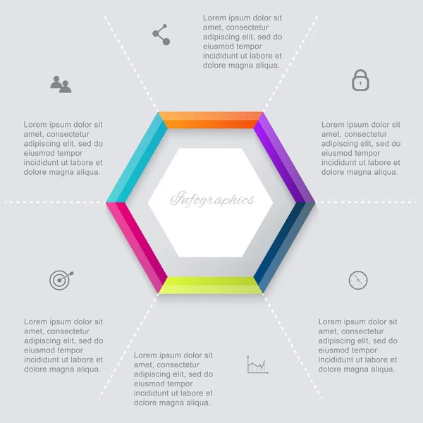 Elementi infografici aziendali — Vettoriale Stock