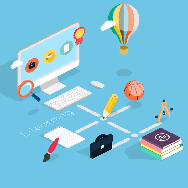 İzometrik online eğitim kavramı
