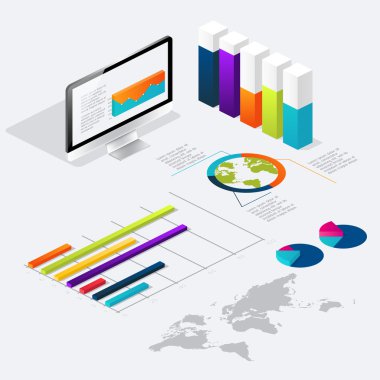 Infographic iş sunumları için
