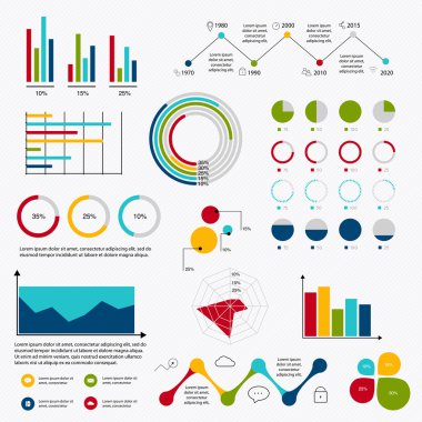 zaman çizelgesi Infographic tasarım şablonları