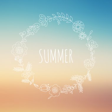 Yaz tatil ve tatil arka plan