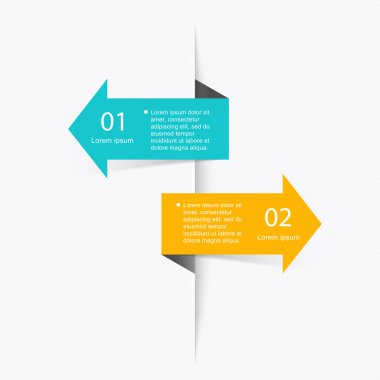 İş sunumları için renkli Infographics