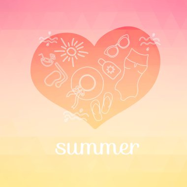 Yaz tatil ve tatil arka plan