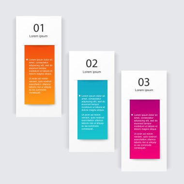 İş sunumları için renkli Infographics