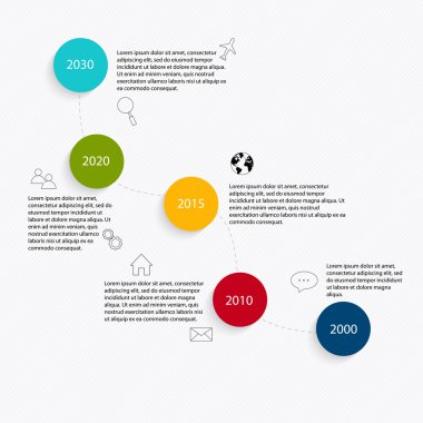 iş sunumu için renkli Infographics