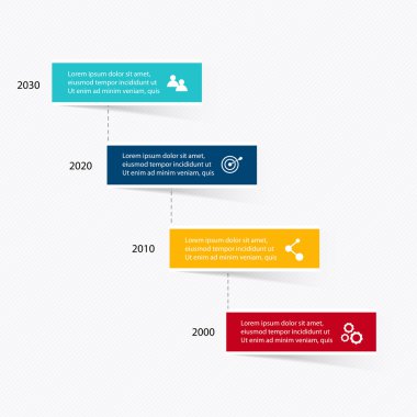 iş sunumu için renkli Infographics