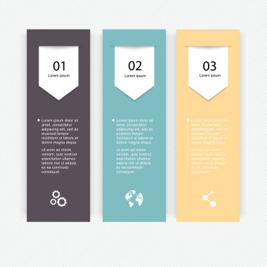 İş sunumları için renkli Infographics