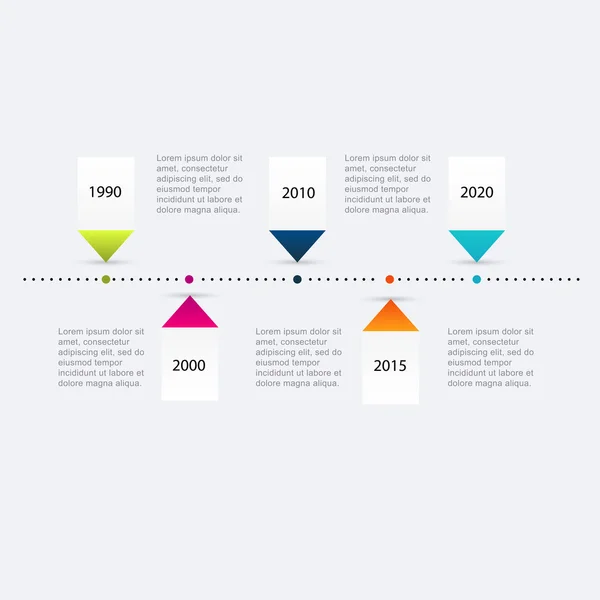 Farbenfrohe Infografiken für die Unternehmenspräsentation — Stockvektor