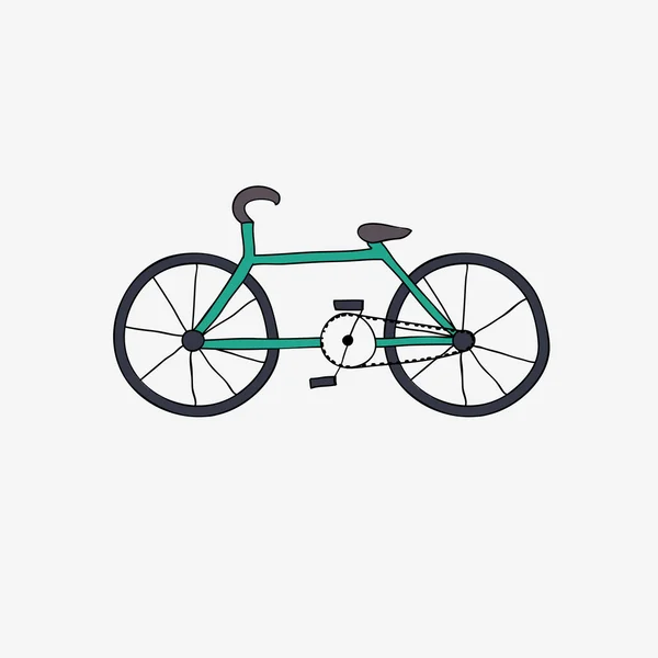 Bicicleta de estilo pop art — Vector de stock