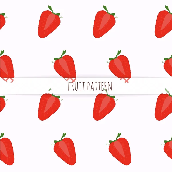 Fruta de fresa en rodajas — Vector de stock