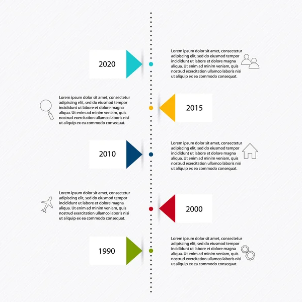 Farbenfrohe Infografiken für die Unternehmenspräsentation — Stockvektor