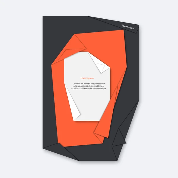 Diseño de plantilla de folleto — Archivo Imágenes Vectoriales