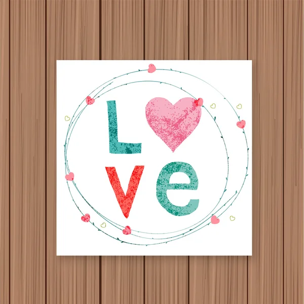 Love card background — Stock Vector