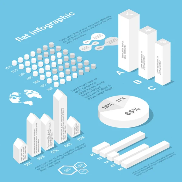 Infographic 비즈니스 프레 젠 테이 션에 대 한 — 스톡 벡터