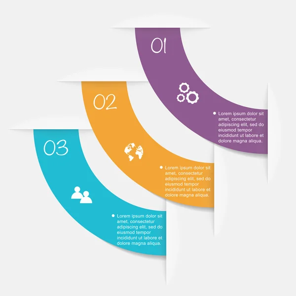 Kleurrijke infographics voor bedrijfspresentatie — Stockvector
