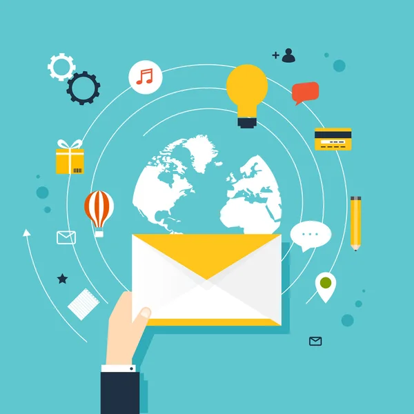 Conceito de E-mail Marketing —  Vetores de Stock