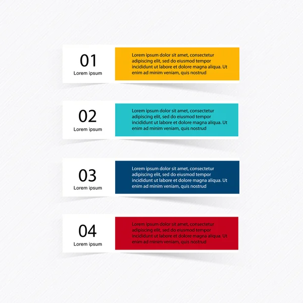 Infografica colorata per presentazioni aziendali — Vettoriale Stock