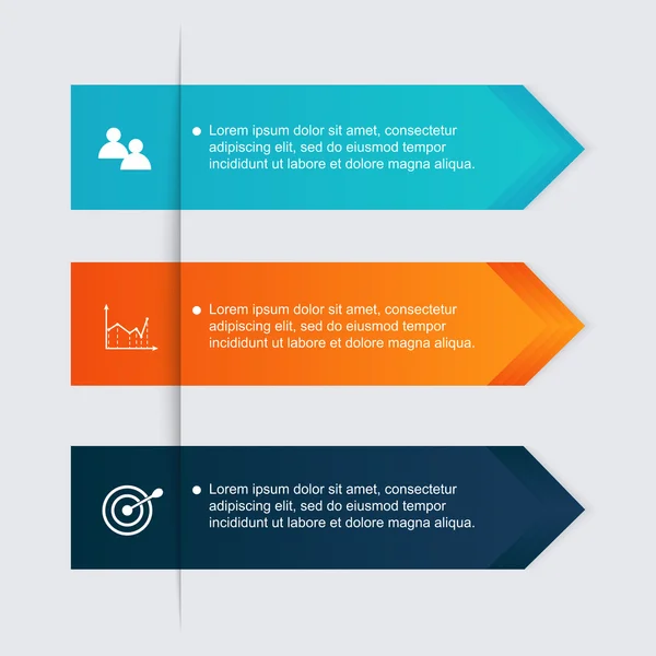 Färgglada infographics för Affärspresentation — Stock vektor