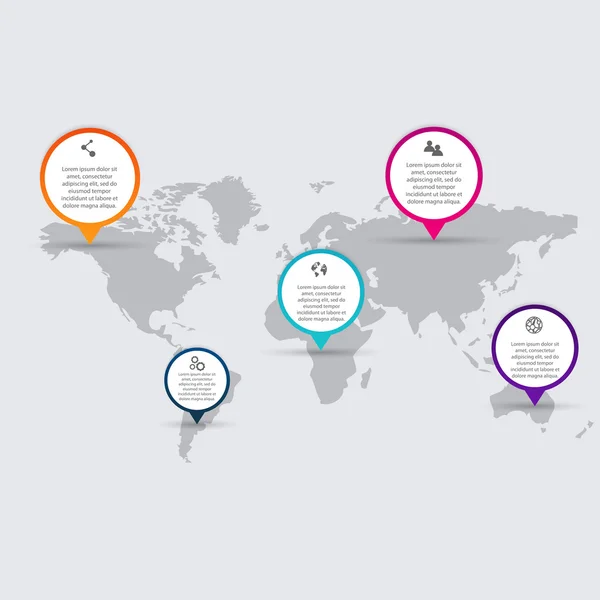 Färgglada infographics för Affärspresentation — Stock vektor