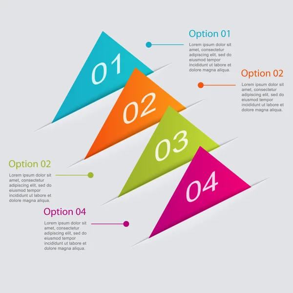 Penuh warna infografis untuk presentasi bisnis - Stok Vektor