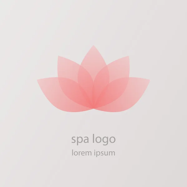 Lotus flower logo — Stock Vector