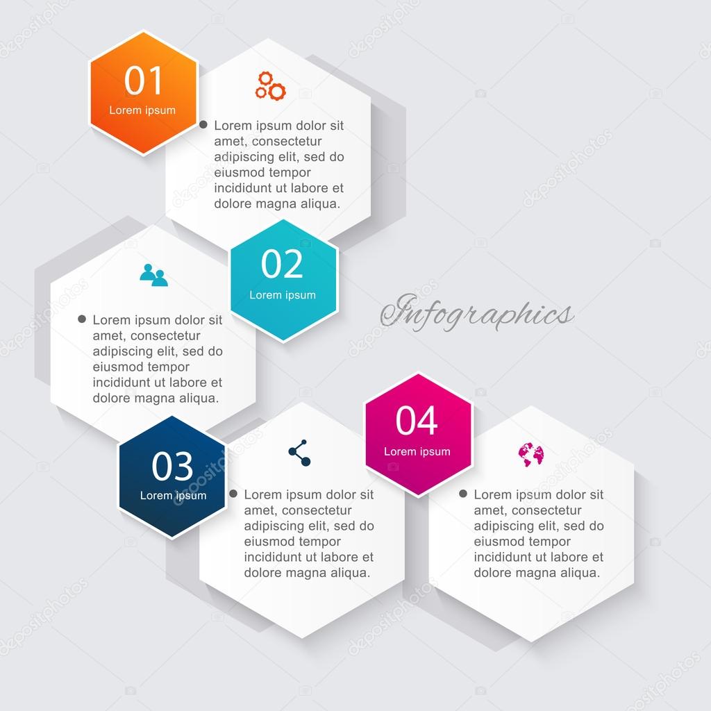 colorful infographics for business presentations
