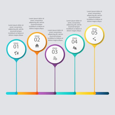 iş sunumları için Infographics