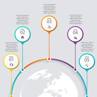 iş sunumları için Infographics