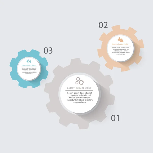 Infografica per presentazioni aziendali — Vettoriale Stock