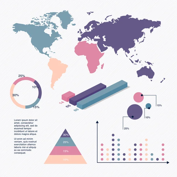 Tidslinjen infographic designmallar — Stock vektor