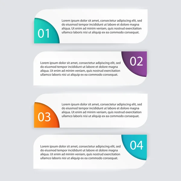 Kleurrijke infographics voor zakelijke presentaties — Stockvector
