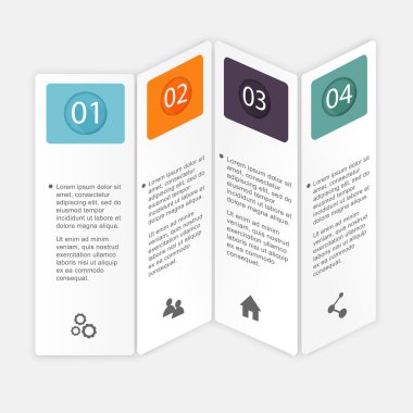 iş sunumu için renkli Infographics
