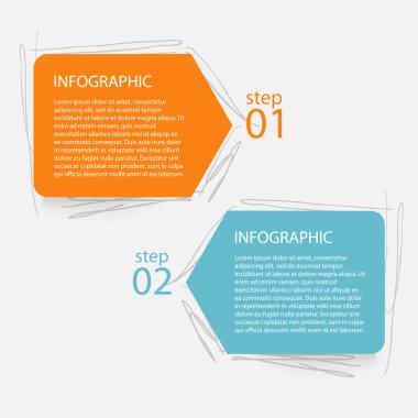 iş sunumu için renkli Infographics