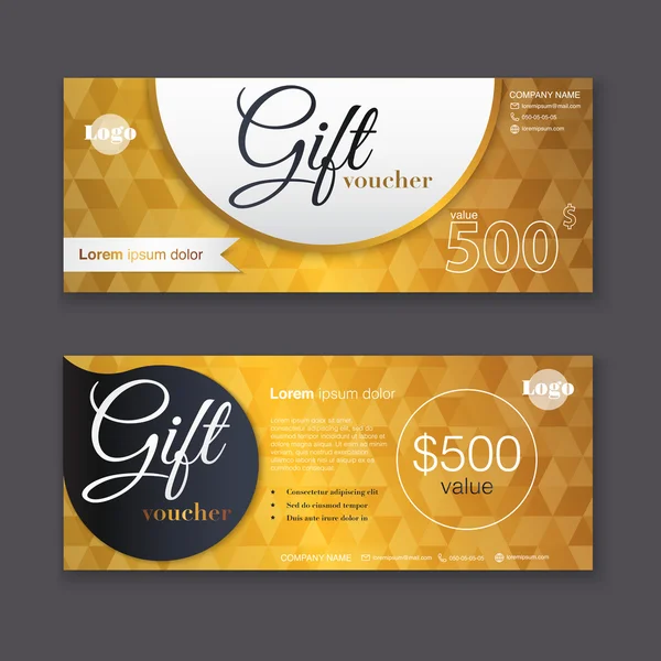 Gift voucher templates — Stock Vector